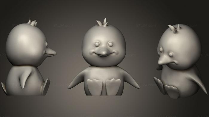 Игрушки (Милый Пингвин, TOYS_0510) 3D модель для ЧПУ станка